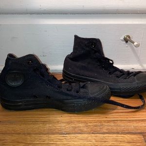 All Black Converse